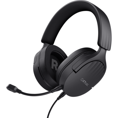 Trust GXT 489 FAYZO Gaming Headset - Premium Black Cabling with Crystal Clear Sound & Comfort